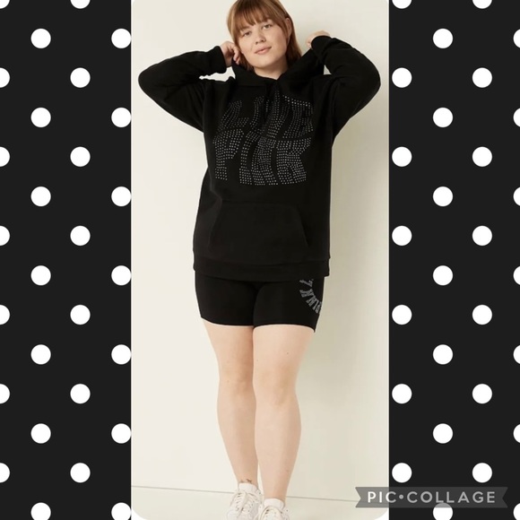 Victoria's Secret PINK Bling Hoodie And
Matching Shine Leggings size XXL 2X - Picture 10 of 11